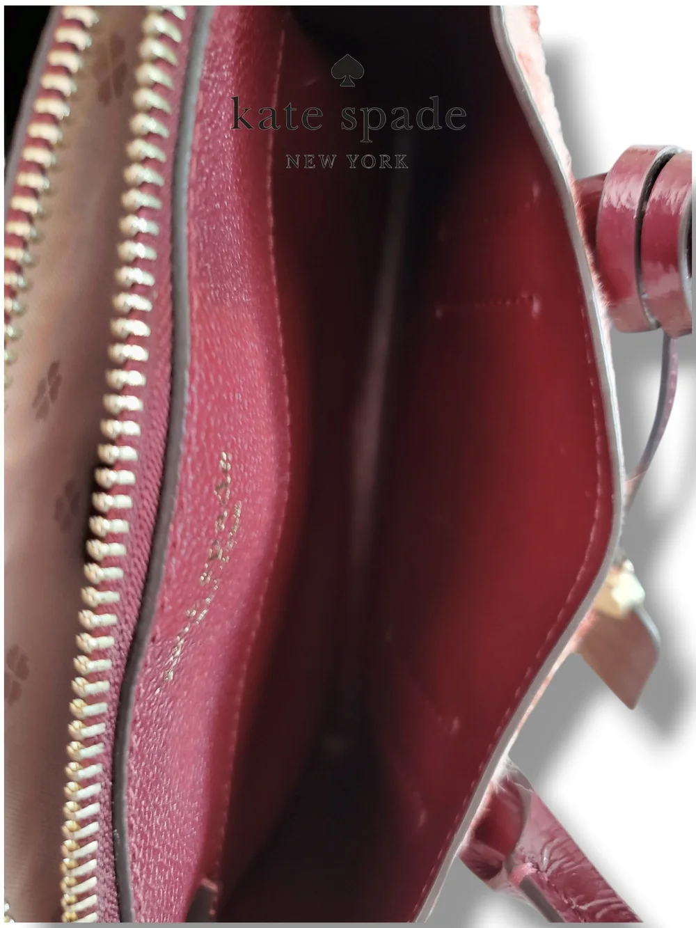 kate spade New York Margaux Pink and Burgundy Leopard Haircalf Mini Satchel - Picture 13 of 17